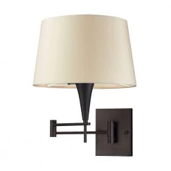1-Light Aged Bronze Swing Arm Wall-Mount by Titan Lighting