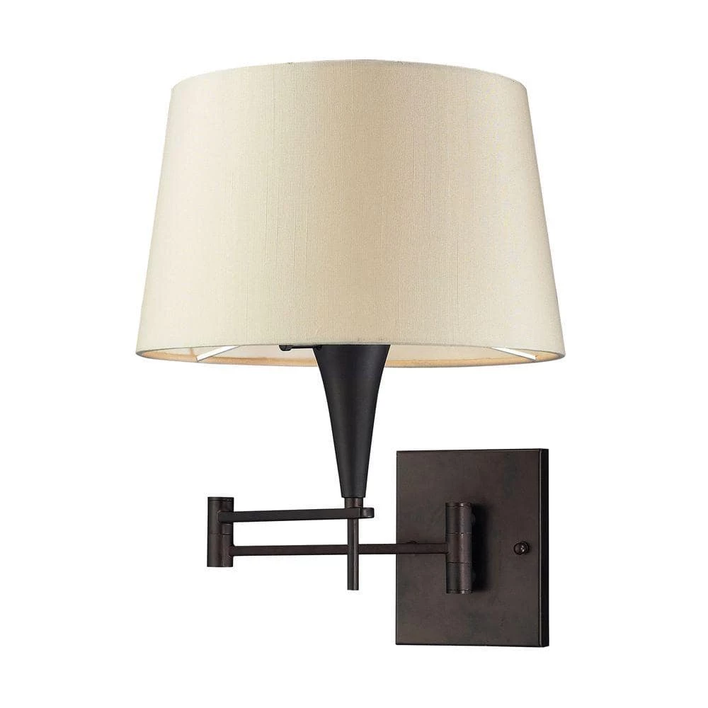 1-Light Aged Bronze Swing Arm Wall-Mount by Titan Lighting 3 1-Light Aged Bronze Swing Arm Wall-Mount by Titan Lighting