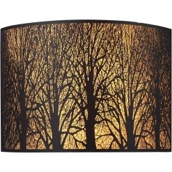 Woodland Sunrise 2-Light Aged Bronze Sconce by Titan Lighting