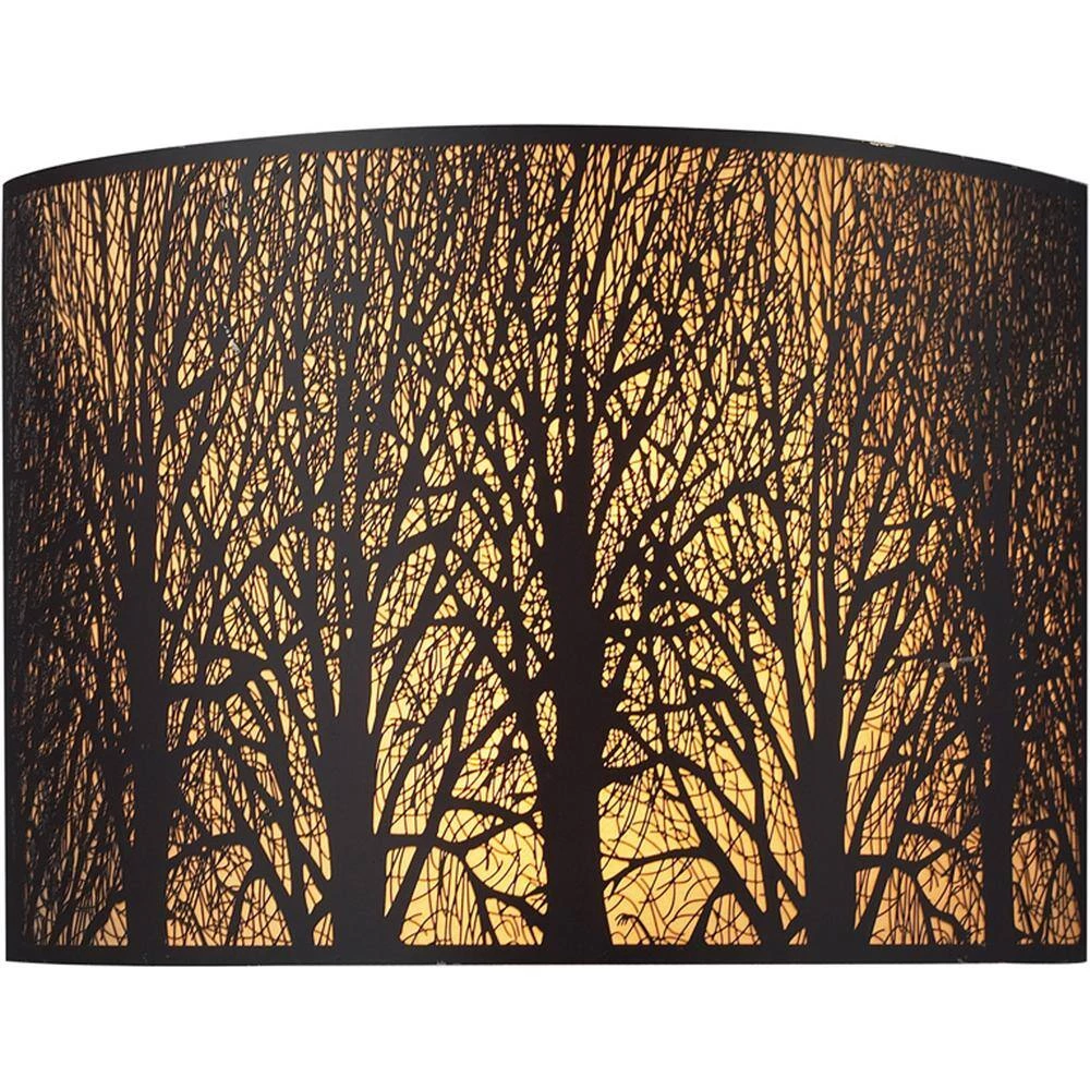 Woodland Sunrise 2-Light Aged Bronze Sconce by Titan Lighting 3 Woodland Sunrise 2-Light Aged Bronze Sconce by Titan Lighting