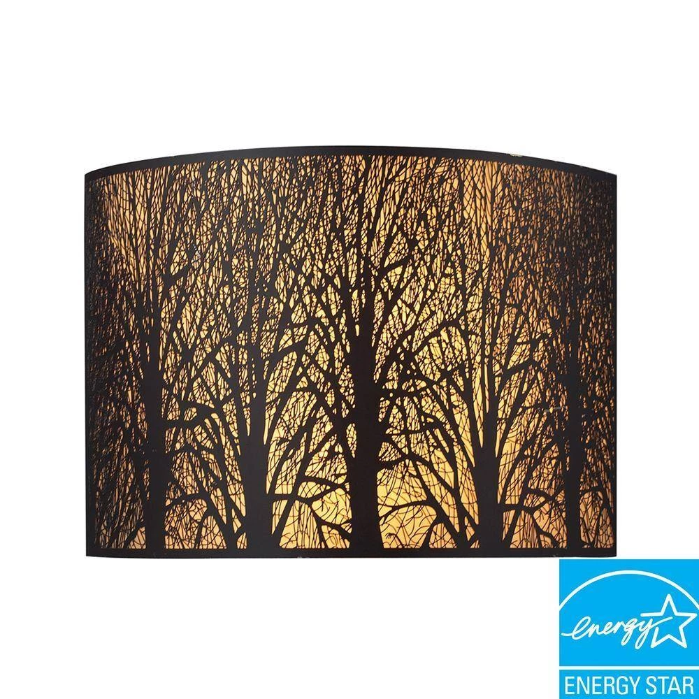 Woodland Sunrise 2-Light Aged Bronze Sconce by Titan Lighting 4 Woodland Sunrise 2-Light Aged Bronze Sconce by Titan Lighting - Image 2
