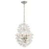 Celene 9-Light Aged Silver Chandelier with Glass Shades by Titan Lighting