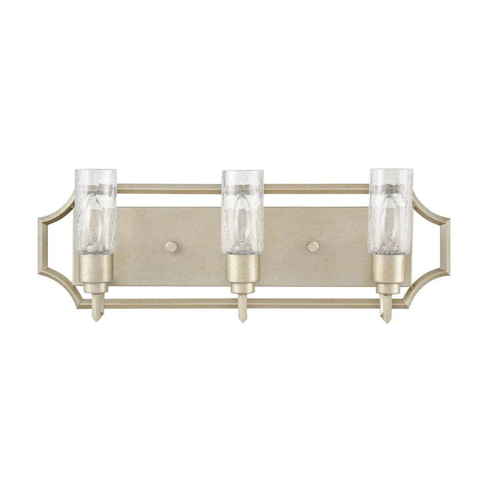 Cheswick 25 in. 3-Light Aged Silver Vanity Light by Titan Lighting 4 Cheswick 25 in. 3-Light Aged Silver Vanity Light by Titan Lighting - Image 2