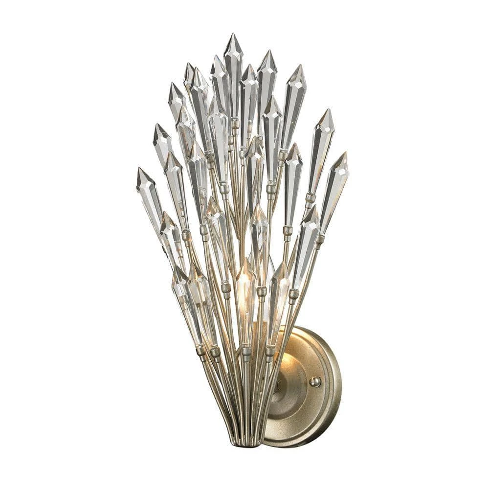 Bruyere Collection 1-Light Aged Silver Sconce by Titan Lighting 3 Bruyere Collection 1-Light Aged Silver Sconce by Titan Lighting