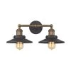 English Pub 2-Light Tarnished Graphite and Antique Brass Vanity Light by Titan Lighting -Titan Lighting sale2022 antique brass tarnished graphite titan lighting vanity lighting tn 75386 64 1000