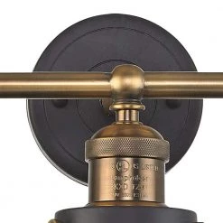 English Pub 3-Light Tarnished Graphite and Antique Brass Vanity Light by Titan Lighting 12 English Pub 3-Light Tarnished Graphite and Antique Brass Vanity Light by Titan Lighting -Titan Lighting sale2022 antique brass tarnished graphite titan lighting vanity lighting tn 75387 1f 1000