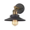 English Pub 1-Light Tarnished Graphite and Antique Brass Vanity Light by Titan Lighting -Titan Lighting sale2022 antique brass tarnished graphite titan lighting wall sconces tn 75385 64 1000