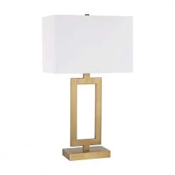 Dromos 26 in. Antique Brass Table Lamp by Titan Lighting