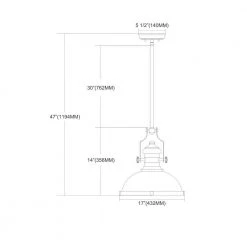 Chadwick 1-Light Antique Copper Ceiling Mount Pendant by Titan Lighting 11 Chadwick 1-Light Antique Copper Ceiling Mount Pendant by Titan Lighting -Titan Lighting sale2022 antique copper titan lighting chandeliers tn 10018 44 1000
