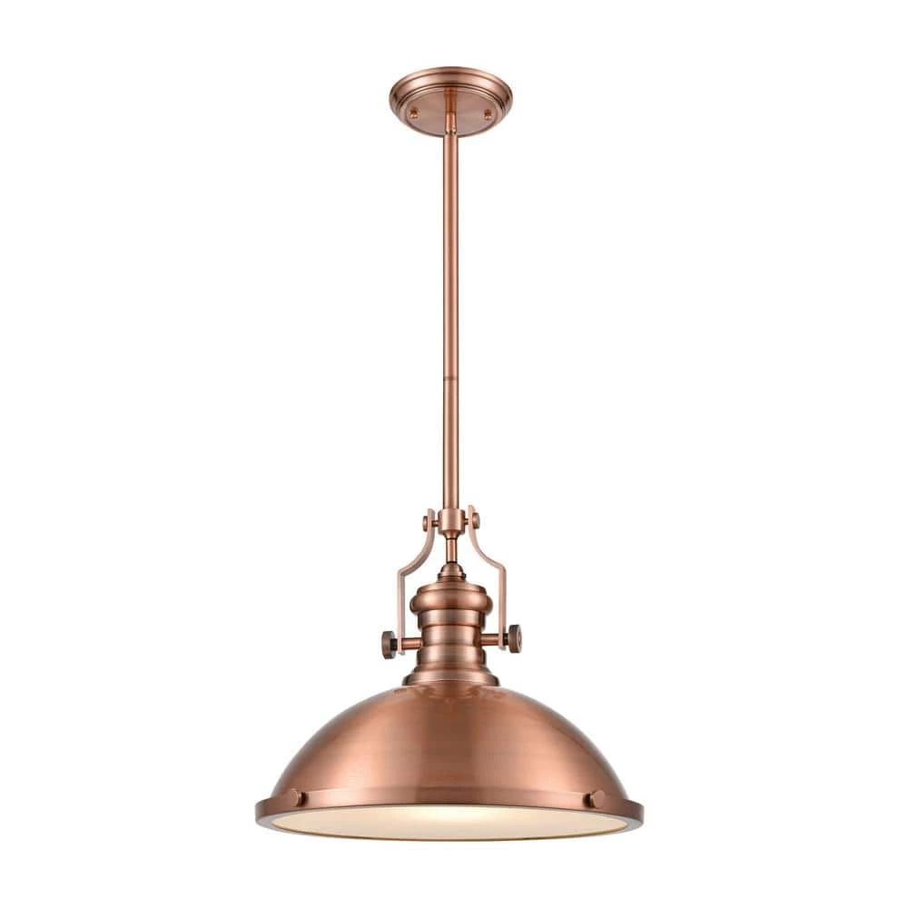 Chadwick 1-Light Antique Copper Ceiling Mount Pendant by Titan Lighting 3 Chadwick 1-Light Antique Copper Ceiling Mount Pendant by Titan Lighting
