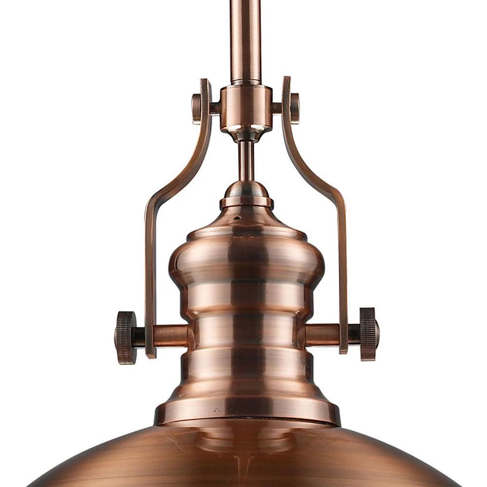 Chadwick 1-Light Antique Copper Ceiling Mount Pendant by Titan Lighting 4 Chadwick 1-Light Antique Copper Ceiling Mount Pendant by Titan Lighting - Image 2