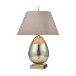 Longship Table Lamp in Antique Mercury Glass by Titan Lighting