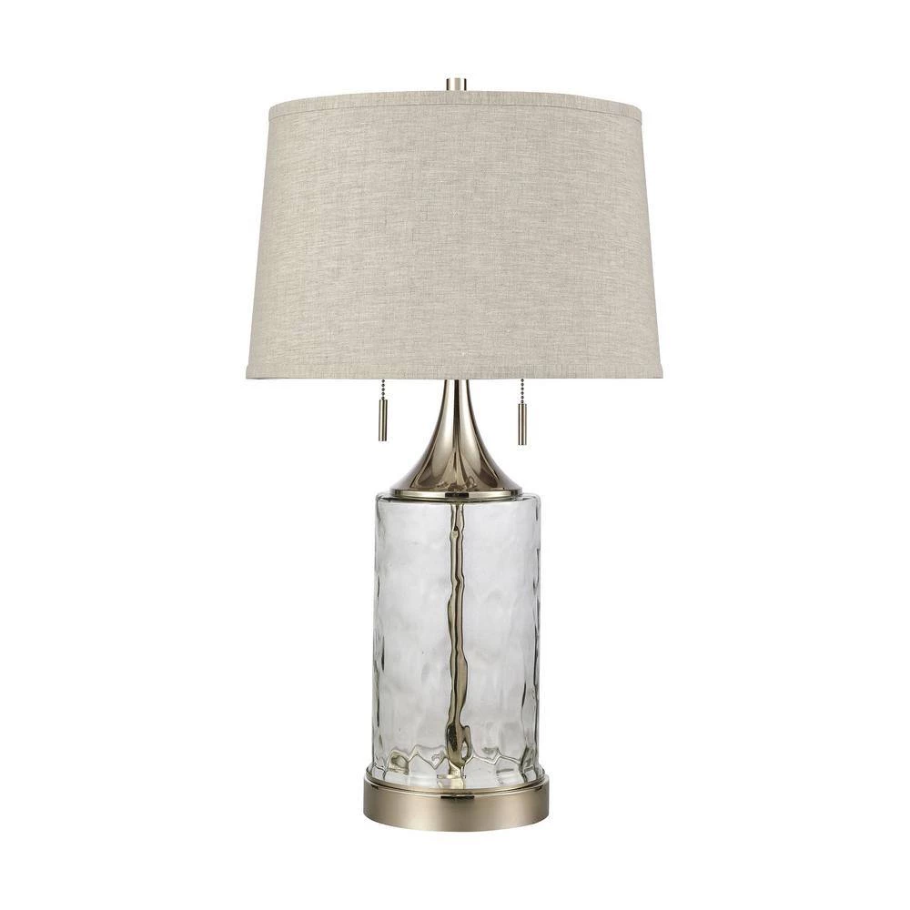 Tribeca 27 in. Clear Table Lamp by Titan Lighting 4 Tribeca 27 in. Clear Table Lamp by Titan Lighting - Image 2