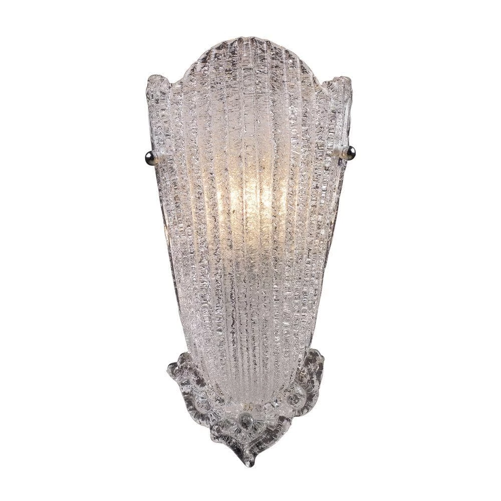 Providence 1-Light Antique Silver Leaf Sconce by Titan Lighting 3 Providence 1-Light Antique Silver Leaf Sconce by Titan Lighting