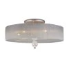 Alexis 5-Light Antique Silver Ceiling Semi-Flush Mount Light by Titan Lighting