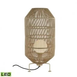 Corsica 32 in. Beige Floor Lamp by Titan Lighting