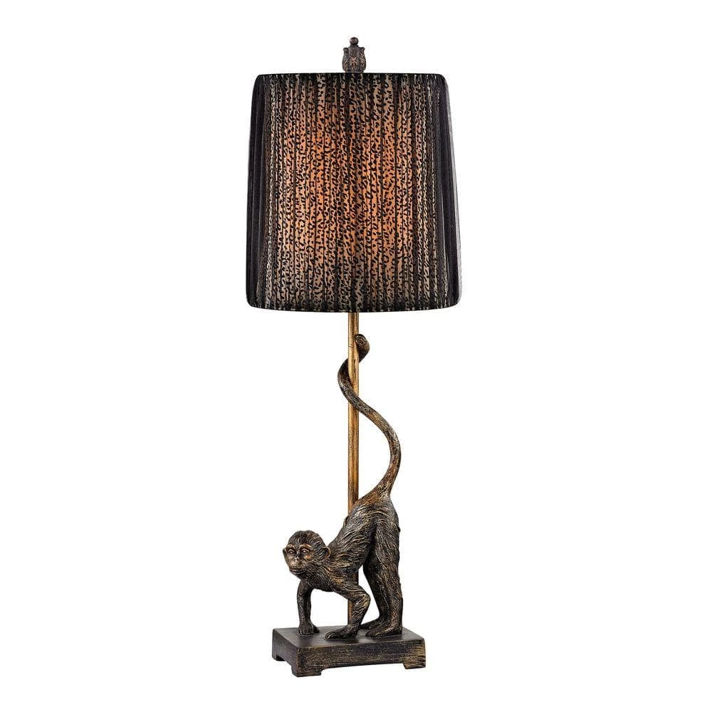 Aston 26 in. Monkey Bronze Table Lamp by Titan Lighting 3 Aston 26 in. Monkey Bronze Table Lamp by Titan Lighting