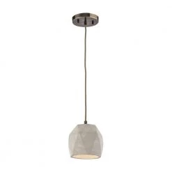 Urban Form 1-Light Black Nickel Pendant by Titan Lighting