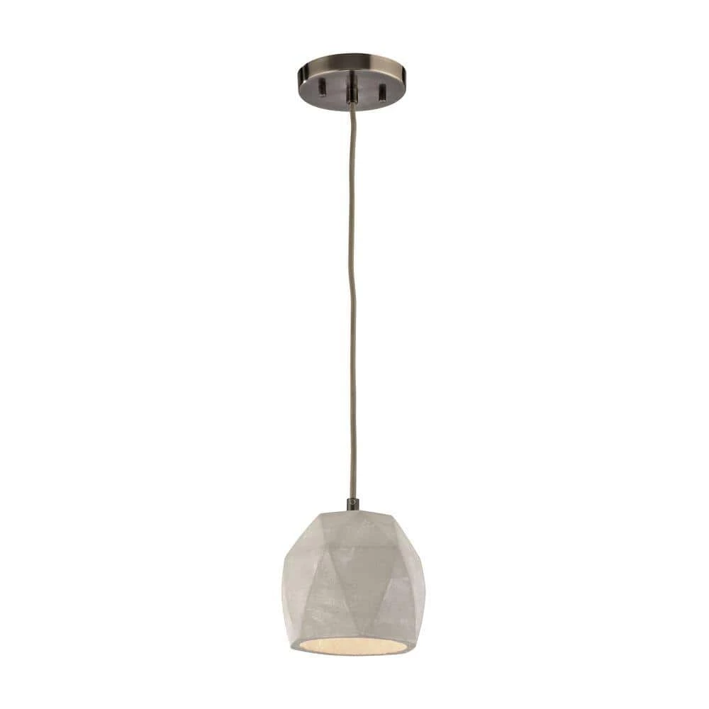 Urban Form 1-Light Black Nickel Pendant by Titan Lighting 3 Urban Form 1-Light Black Nickel Pendant by Titan Lighting