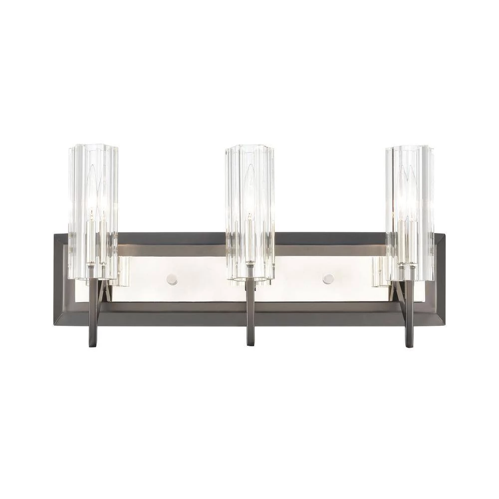 Aspire 20 in. 3-Light Black Nickel Vanity Light by Titan Lighting 4 Aspire 20 in. 3-Light Black Nickel Vanity Light by Titan Lighting - Image 2