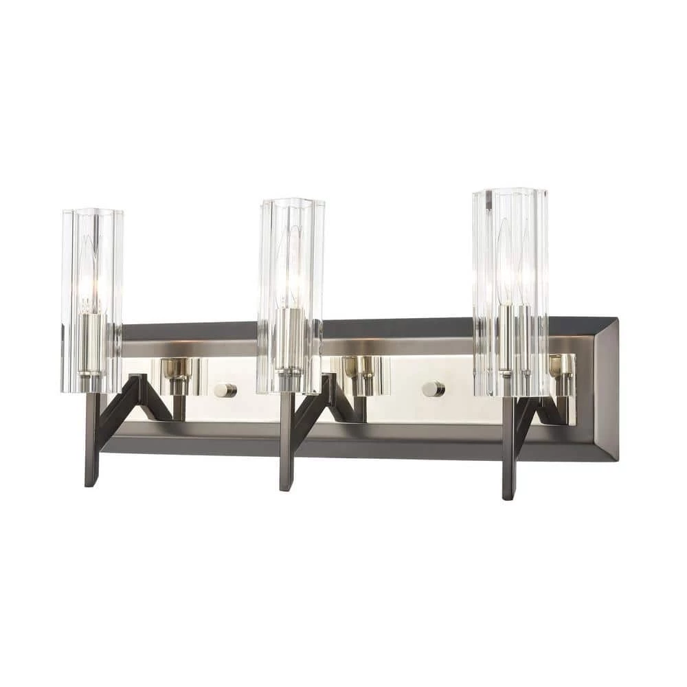 Aspire 20 in. 3-Light Black Nickel Vanity Light by Titan Lighting 3 Aspire 20 in. 3-Light Black Nickel Vanity Light by Titan Lighting