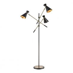 Chiron 73 in. Black Floor Lamp by Titan Lighting