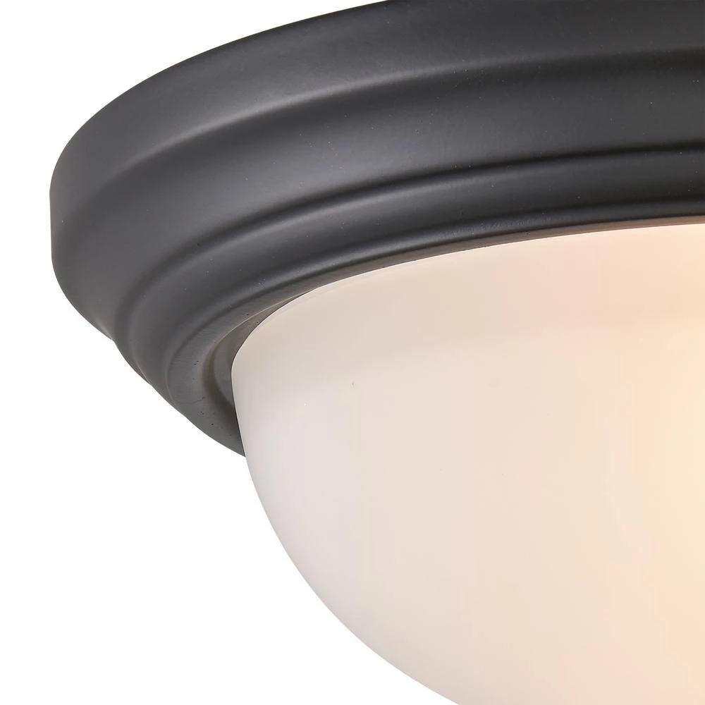 13 in. 2-Light Black Flush Mount by Titan Lighting 5 13 in. 2-Light Black Flush Mount by Titan Lighting - Image 3