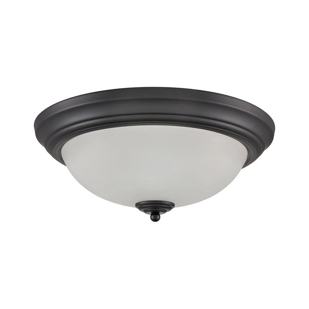 15 in. 3-Light Black Flush Mount by Titan Lighting 4 15 in. 3-Light Black Flush Mount by Titan Lighting - Image 2