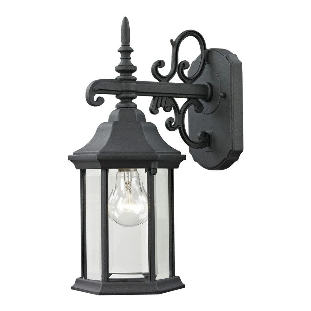 Spring Lake 1-Light Outdoor Matte Textured Black Sconce by Titan Lighting 3 Spring Lake 1-Light Outdoor Matte Textured Black Sconce by Titan Lighting