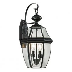 Ashford 2-Light Outdoor Black Sconce by Titan Lighting
