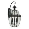 Ashford 3-Light Outdoor Black Wall Lantern Sconce by Titan Lighting