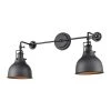 Skillet 2 Light Matte Black Wall Sconce by Titan Lighting -Titan Lighting sale2022 black titan lighting wall sconces tnws 055210617 64 1000