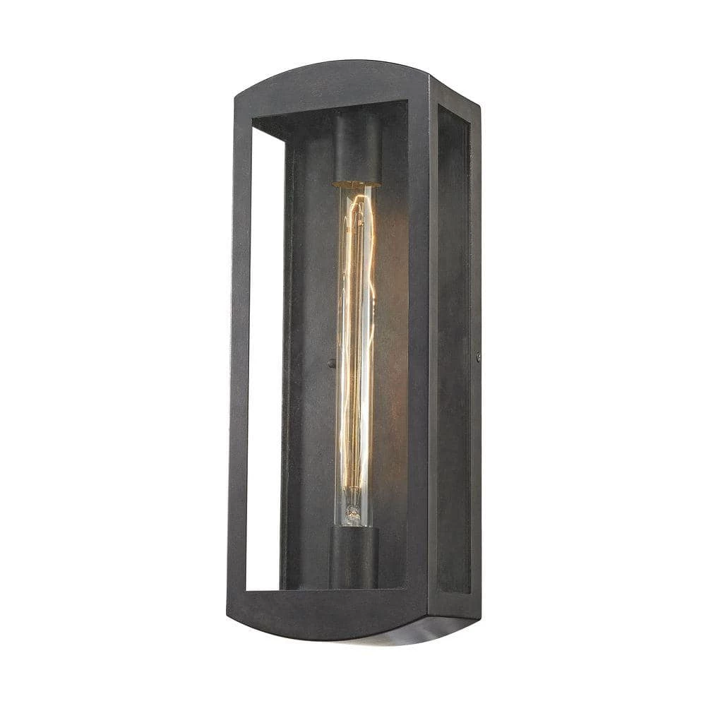 Trenton 1-Light Blackened Bronze Outdoor Wall Sconce by Titan Lighting 3 Trenton 1-Light Blackened Bronze Outdoor Wall Sconce by Titan Lighting