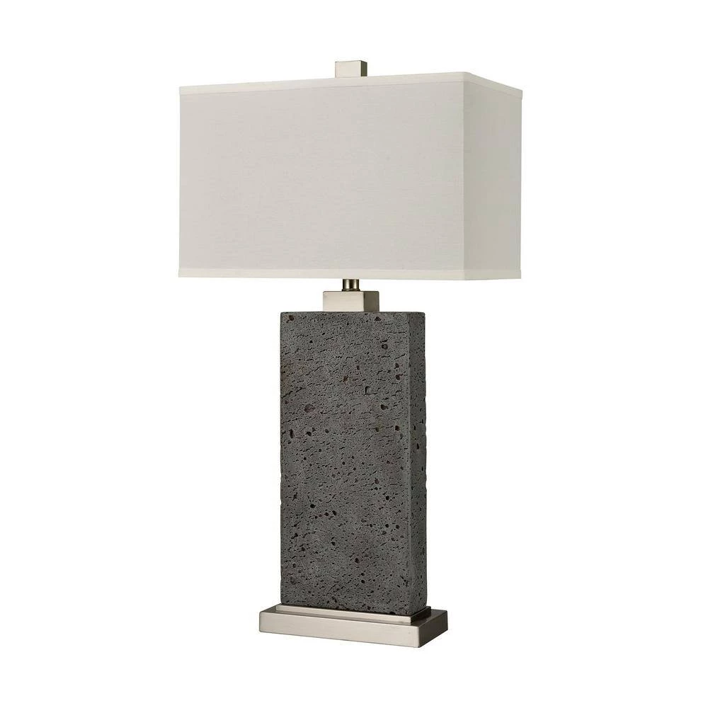 Tenlee 33 in. Green Rough Concrete Table Lamp by Titan Lighting 4 Tenlee 33 in. Green Rough Concrete Table Lamp by Titan Lighting - Image 2