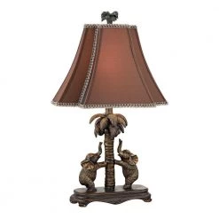 Adamslane 24 in. Bronze Elephant Table Lamp by Titan Lighting