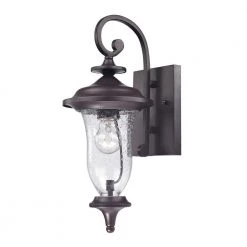 Trinity 1-Light Outdoor Oil Rubbed Bronze Sconce by Titan Lighting