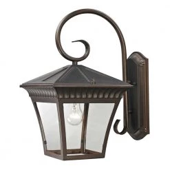 Ridgewood 1-Light Outdoor Hazelnut Bronze Sconce by Titan Lighting