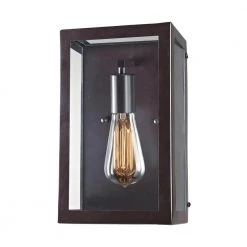 Parameters 1-Light Bronze Sconce by Titan Lighting