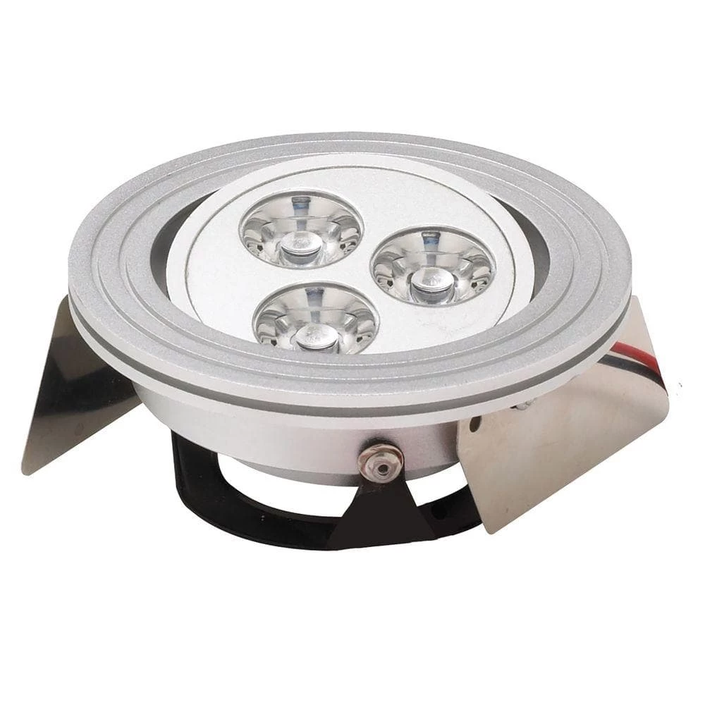 Tiro 3-Light Brushed Aluminum LED Downlight by Titan Lighting 3 Tiro 3-Light Brushed Aluminum LED Downlight by Titan Lighting