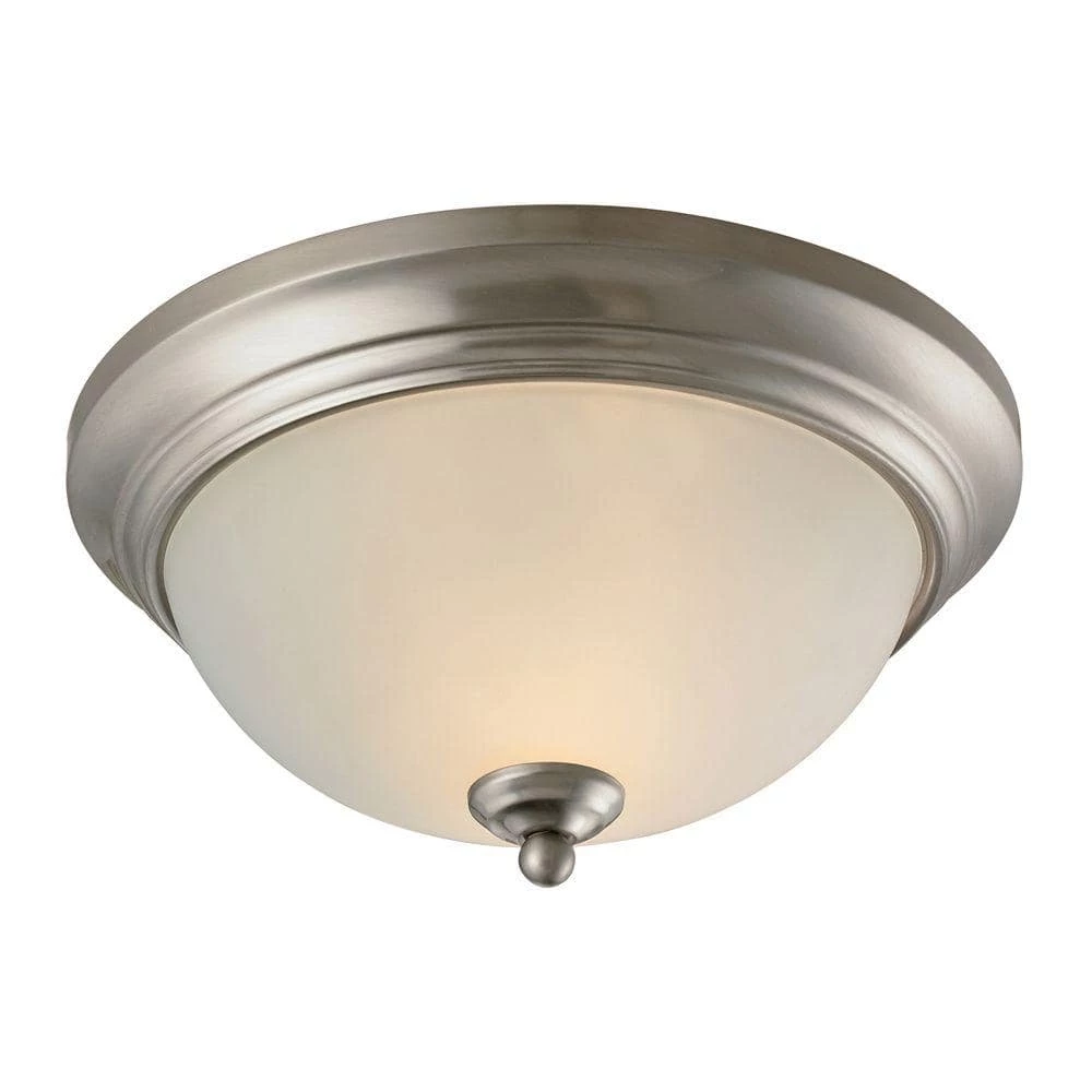 Huntington 2-Light Brushed Nickel Ceiling Flush Mount by Titan Lighting 3 Huntington 2-Light Brushed Nickel Ceiling Flush Mount by Titan Lighting