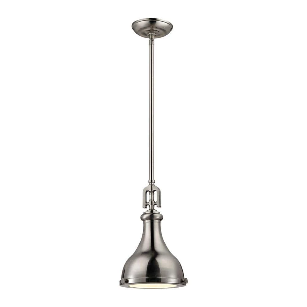 Rutherford 1-Light Brushed Nickel Pendant by Titan Lighting 3 Rutherford 1-Light Brushed Nickel Pendant by Titan Lighting