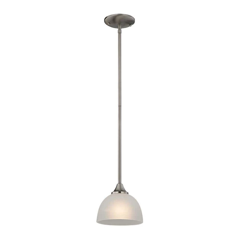 Bristol Lane 1-Light Brushed Nickel Pendant by Titan Lighting 3 Bristol Lane 1-Light Brushed Nickel Pendant by Titan Lighting