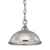 Liberty Park 1-Light Brushed Nickel Pendant by Titan Lighting