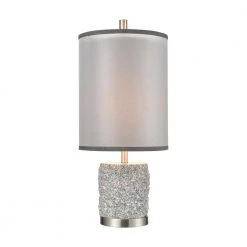 Rock On Table Lamp in Brushed Nickel by Titan Lighting