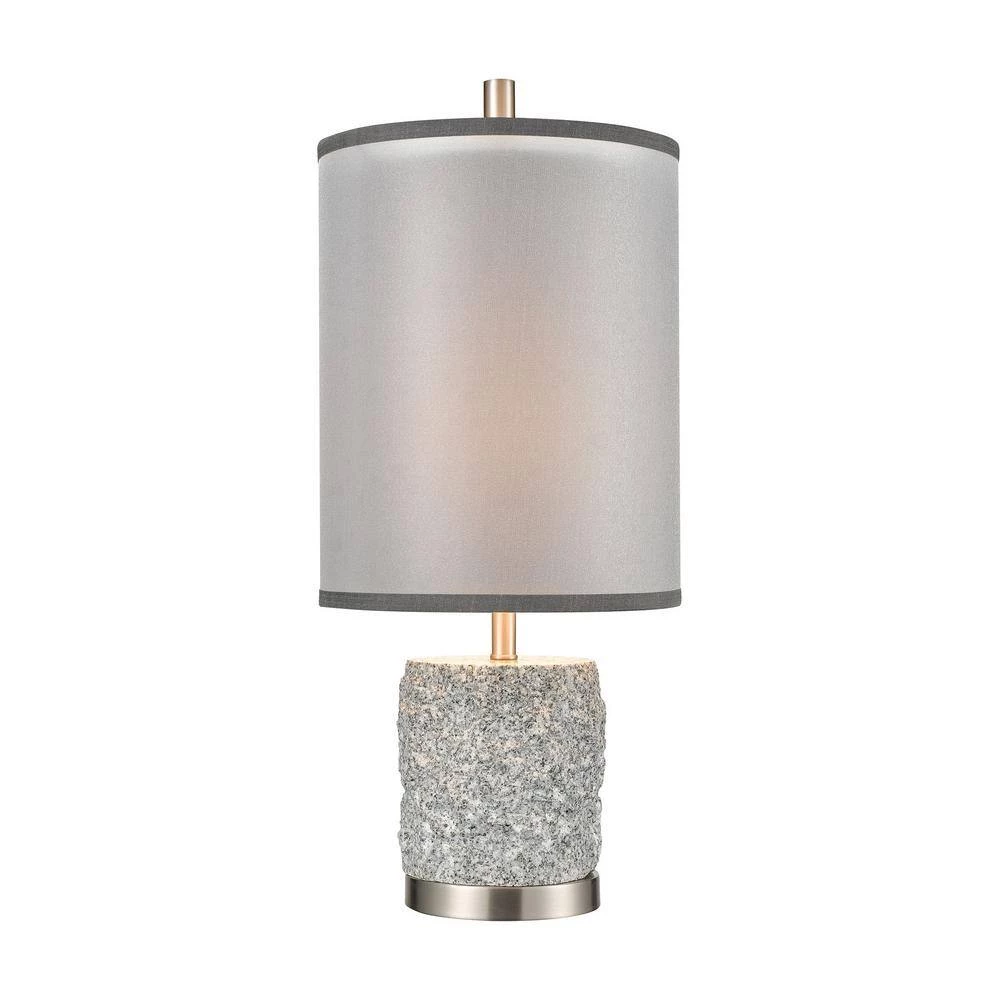 Rock On Table Lamp in Brushed Nickel by Titan Lighting 3 Rock On Table Lamp in Brushed Nickel by Titan Lighting