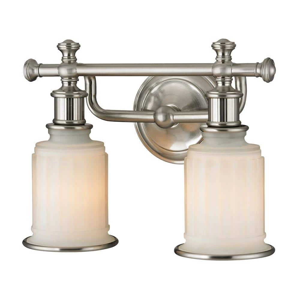 Kildare 2-Light Brushed Nickel Bath Light by Titan Lighting 3 Kildare 2-Light Brushed Nickel Bath Light by Titan Lighting