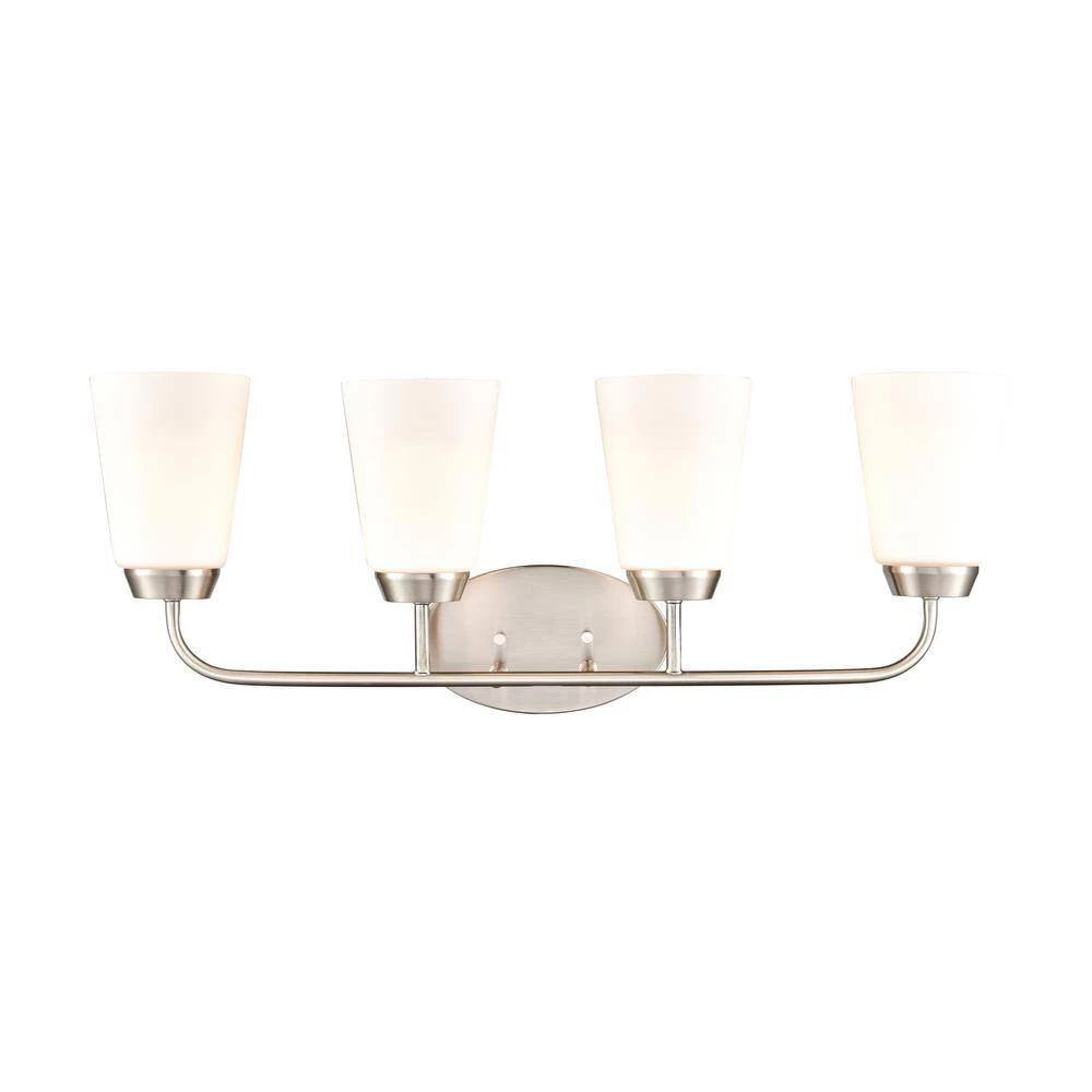 28 in. 4 Light Brushed Nickel Vanity Light by Titan Lighting 5 28 in. 4 Light Brushed Nickel Vanity Light by Titan Lighting - Image 3