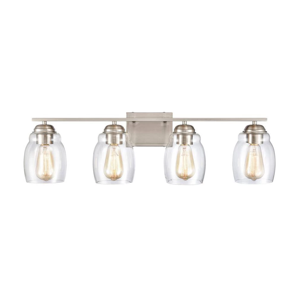 30.5 in. 4 Light Brushed Nickel Vanity Light by Titan Lighting 4 30.5 in. 4 Light Brushed Nickel Vanity Light by Titan Lighting - Image 2