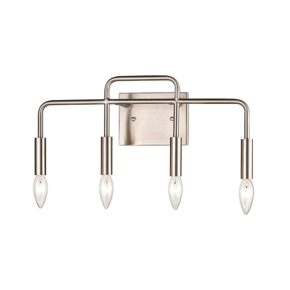 18.5 in. 4 Light Brushed Nickel Vanity Light by Titan Lighting 4 18.5 in. 4 Light Brushed Nickel Vanity Light by Titan Lighting - Image 2