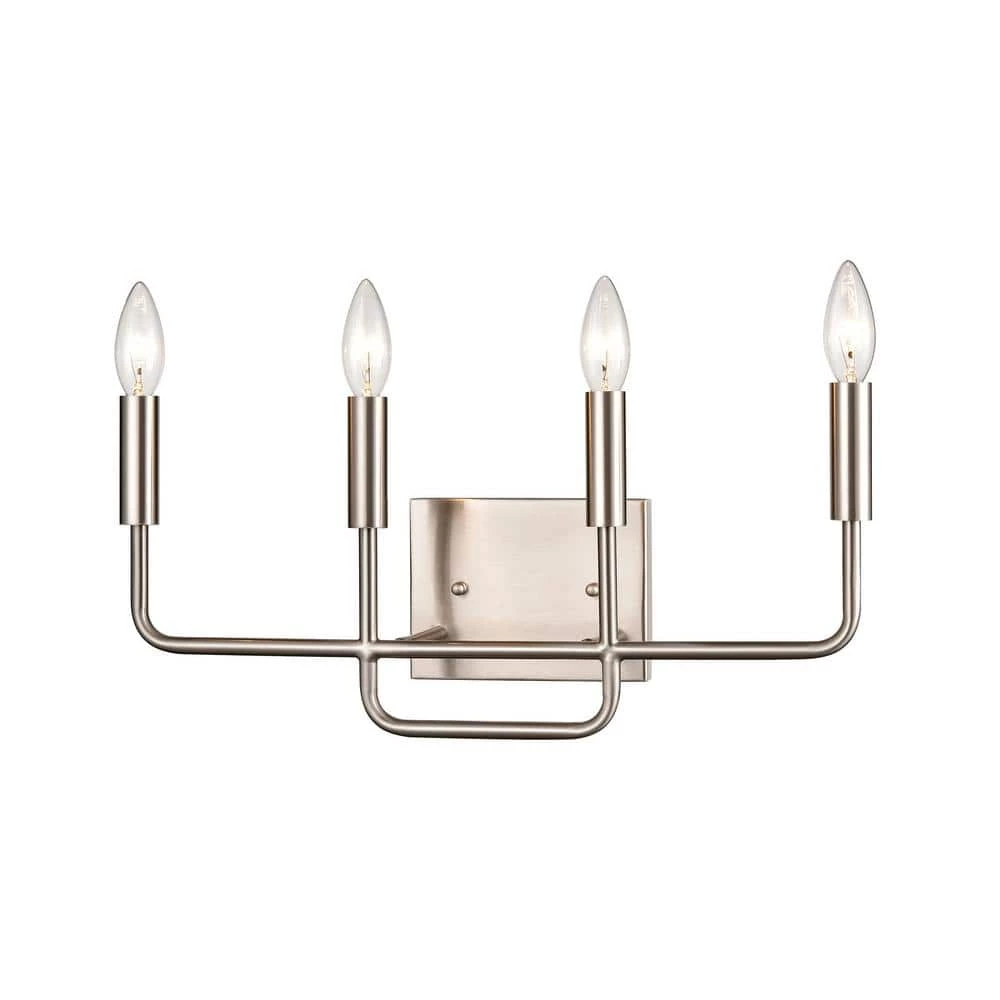 18.5 in. 4 Light Brushed Nickel Vanity Light by Titan Lighting 3 18.5 in. 4 Light Brushed Nickel Vanity Light by Titan Lighting